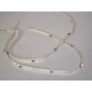 Satin Beaded Straps  spaghetti wedding bridal prom dress beaded shoulder straps